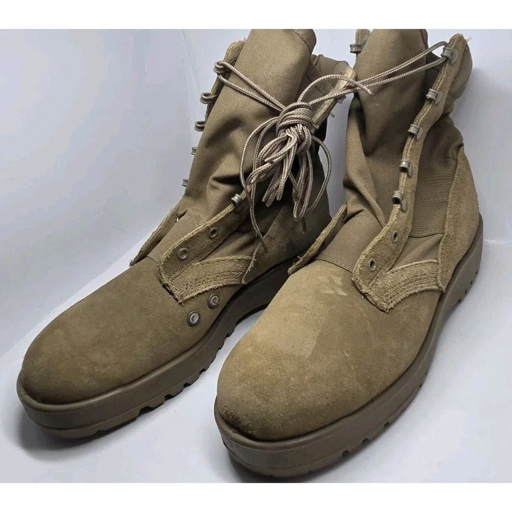 Rocky 798 Men’s 10 R Combat Boots Hot Weather Coyote Brown Suede Made In USA!